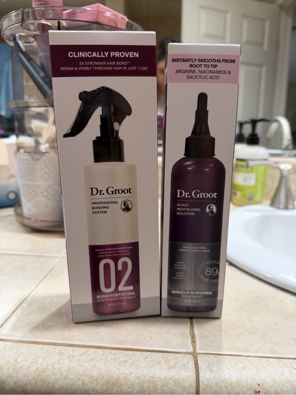 Dr. Groot Scalp Revitalizing & Bond Fortifying Products New in Box
